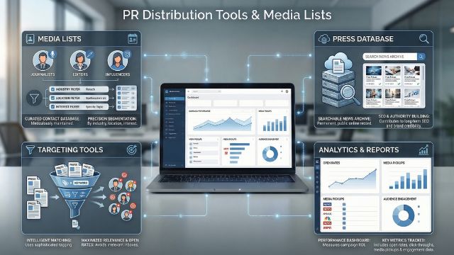 pr distribution tools & media lists